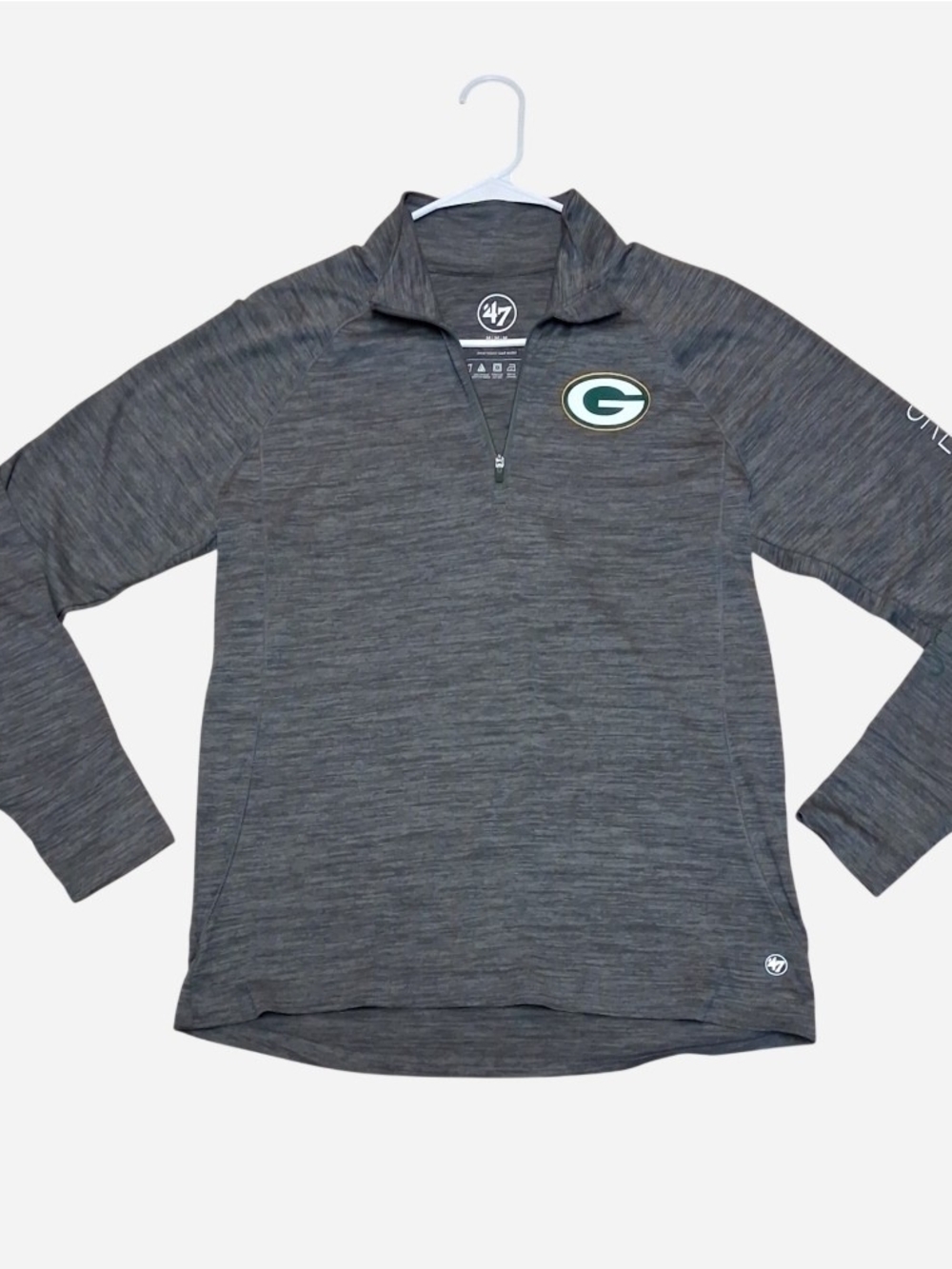 47 Green Bay Packers Gray Quarter-Zip Pullover